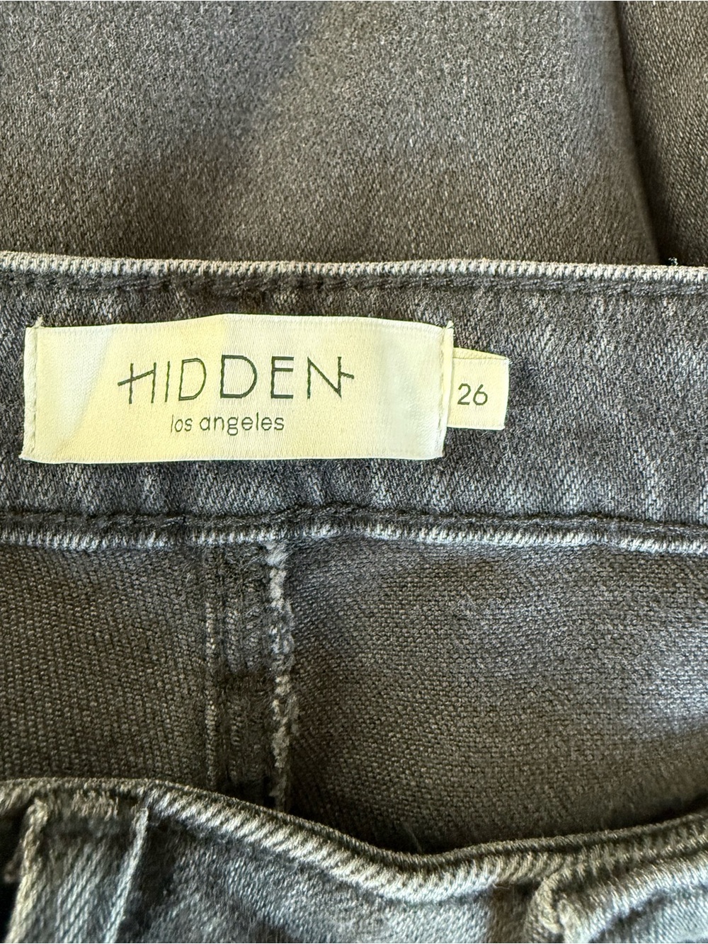 Hidden Nori High Rise Super Wide Leg Cargo Jeans Dark Wash Denim Statement Pants - Picture 10 of 11